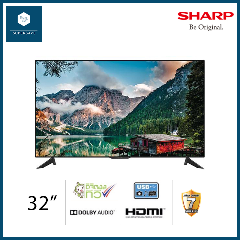 Sharp Led Hd Digital Tv ทีวี 32 นิ้ว รุ่น 2t 32cc1x ประกันศูนย์ 1 ปี B Shop168 Thaipick 8173