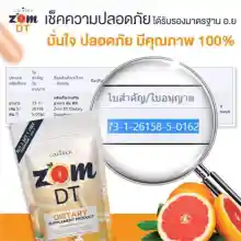 ภาพขนาดย่อของภาพหน้าปกสินค้า- ZOM DT ส้ม ดีที ดีท็อกซ์ อาหารเสริมควบคุมน้ำหนัก สารสกัดจากส้มโมโร ( ขนาด ซองละ 15 เม็ด) จากร้าน SP_official บน Lazada ภาพที่ 2