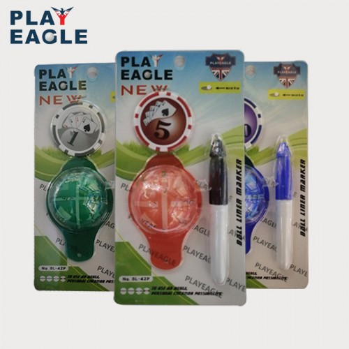 11GOLF PLAYEAGLE รหัส PE-0072 Golf Ball line Marker กอล์ฟบอลมาร์คเกอร์ มี 3 สี ฟ้า/เขียว/ส้ม จัดส่งฟรี