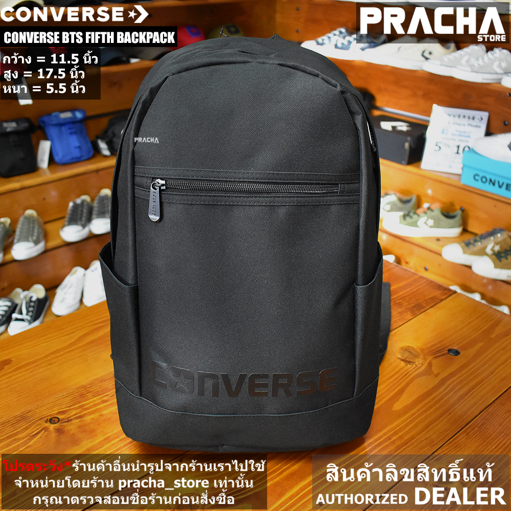 converse bts fifth backpack black (สีดำ) กระเป๋า converse [ลิขสิทธิ์แท้] ป้ายไทย