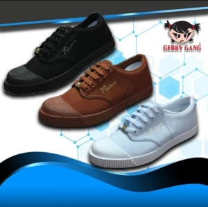 ภาพหน้าปกสินค้ารองเท้าผ้าใบนักเรียน รองเท้านักเรียนสีขาว ดำ น้ำตาล รองเท้านักเรียนชาย หญิง Feebus พื้นเขียว รุ่น FB 219 ตัวใหม่ล่าสุด Sale ลดราคาพิเศษ ซึ่งคุณอาจชอบสินค้านี้