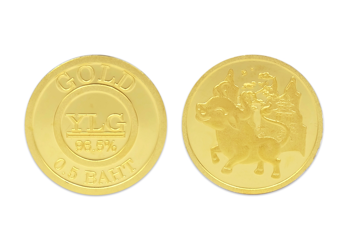 YLG Precious ทองคำแท่ง ปีฉลู วัวมหาเฮง ทองแท่ง 96.5% น้ำหนัก 0.5 บาท(2 สลึง) (พร้อมกล่อง)