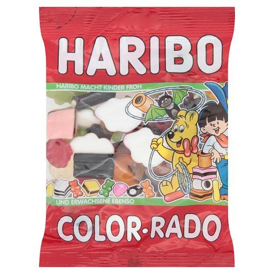 ฮาริโบ คัลเลอร์-ราโด วุ้นเจลาตินสำเร็จรูป กลิ่นผลไม้รวมและกลิ่นชะเอม 200กรัม/Haribo Color-Rado Instant Gelatin Mixed fruit and licorice flavor 200 grams