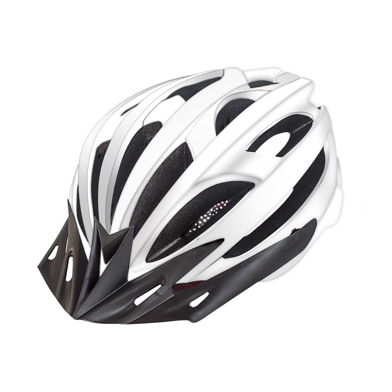 B.h.t .2020 หมวกกันน็อคจักรยานเสือภูเขาน้ำหนักเบารุ่นล่าสุด เตือนหมวกกันน็อกขี่จักรยานด้วยไฟท้าย หมวกนิรภัยจักรยานเสือภูเขา （สามารถใช้ได้ทั้งชายและหญิง）Warning cycling helmet with taillights