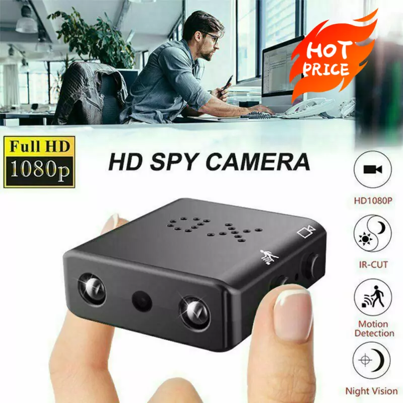 【สินค้าพร้อมสต็อก】กล้อง Spy ดั้งเดิม XD IR-CUT มินิกล้องที่เล็กที่สุด 1080P HD กล้องวิดีโออินฟราเรด Night Vision Micro Cam Motion Detection DV DVR กล้องรักษาความปลอดภัย