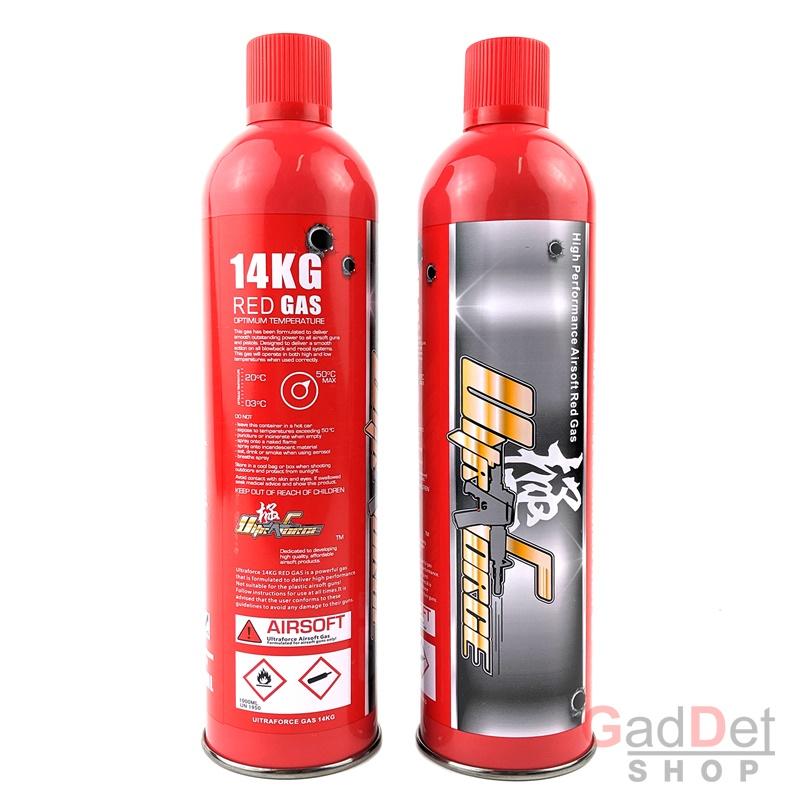 ขาย Ultra Force RED GAS แท้ 1000 ML แรงมาก แก๊สปืนบีบีกัน 1 กระป๋อง Formula By Japan