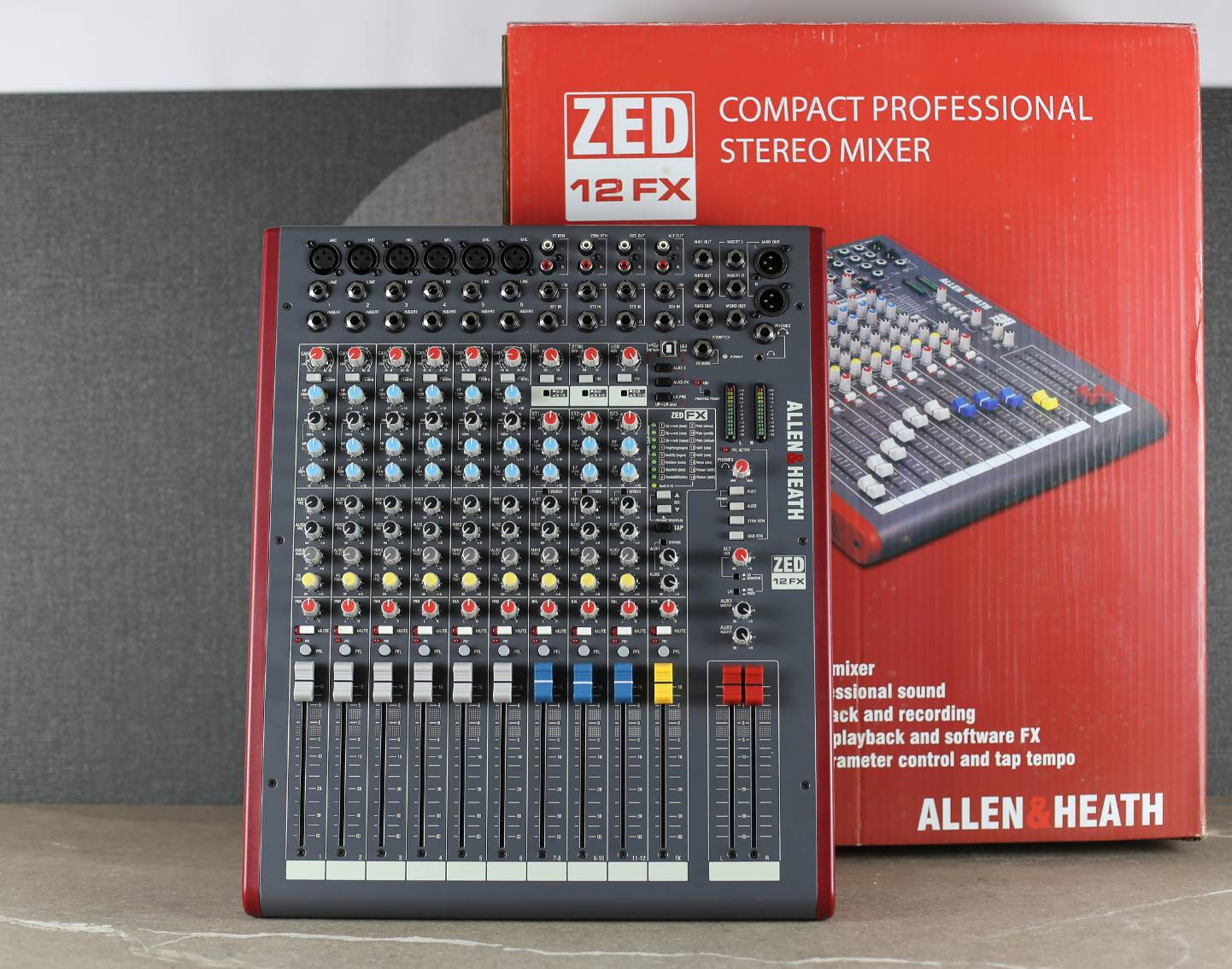 (มิกซ์) 12 ช่อง Allen&Heath ZED-12FX 12-channel Mixer with 6 Mic/Line ...