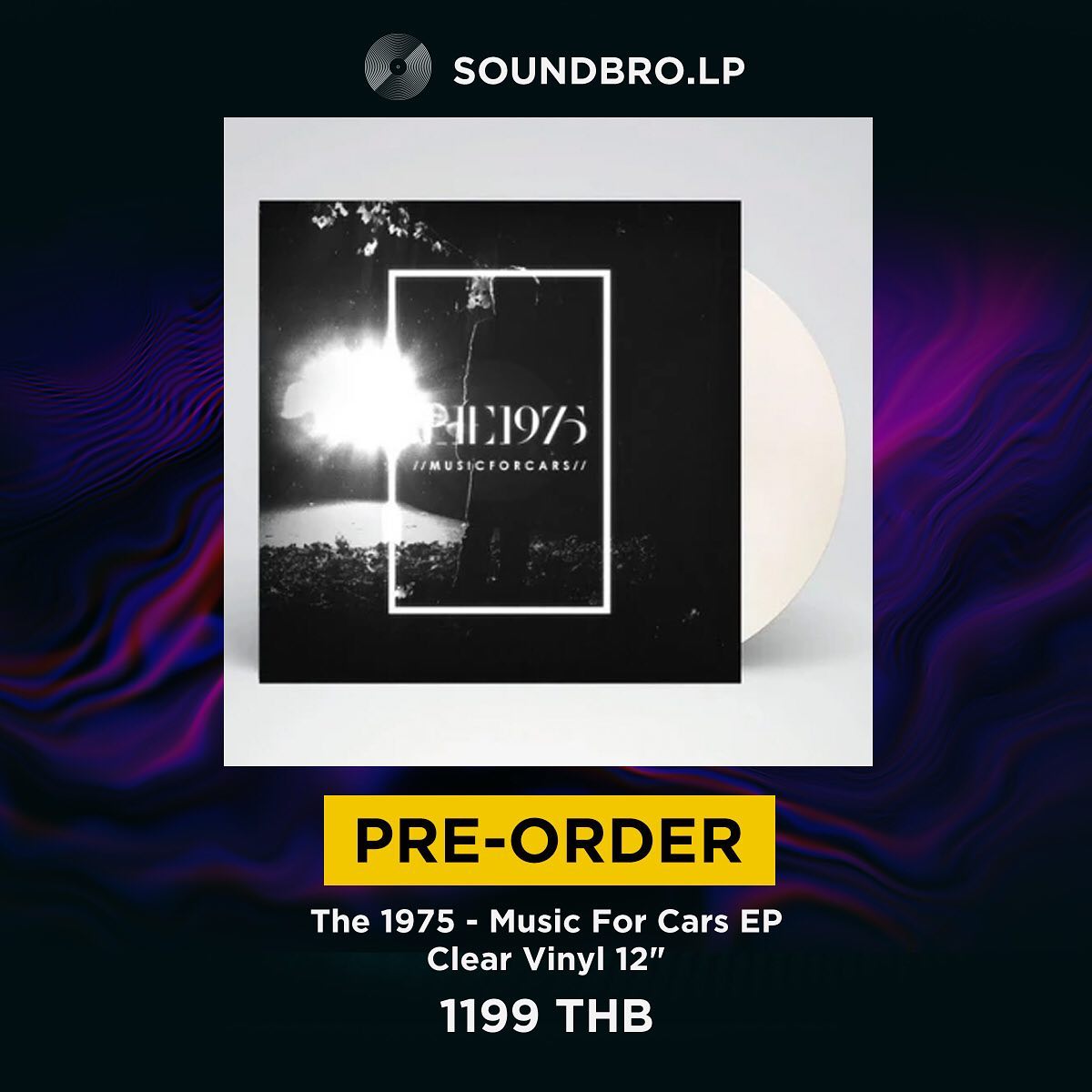 [Pre-Order 14-35 วัน] แผ่นเสียง ใหม่  - The 1975 - Music For Cars EP : Clear Vinyl 12