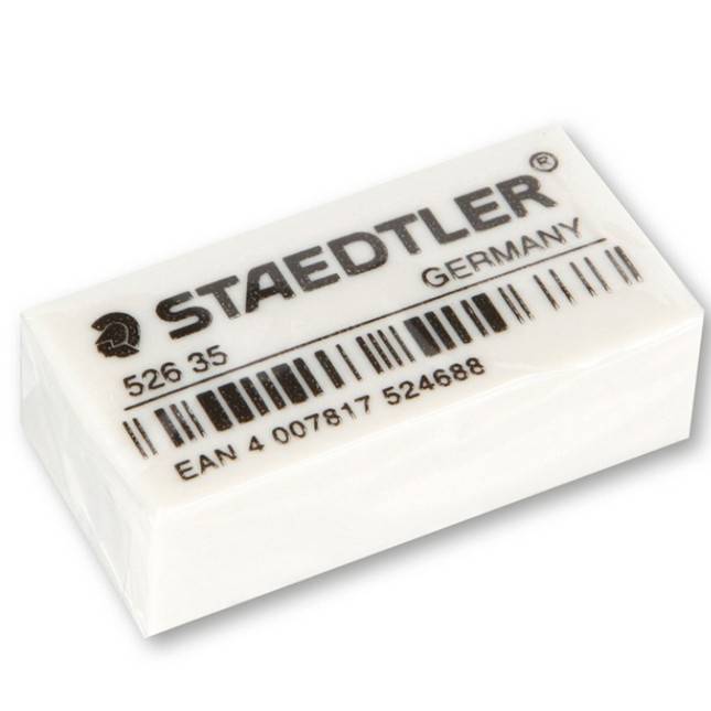 STAEDTLER ยางลบดินสอ สีขาว (แพ็ค 3 ก้อน)  รุ่น 526 35 F