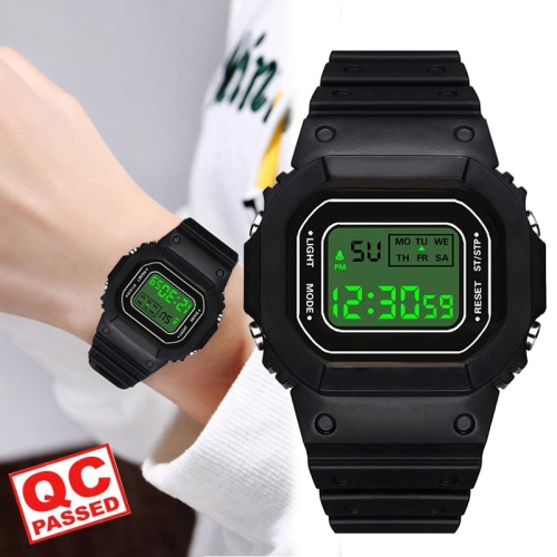 ราคาและรีวิวHONHX นาฬิกาข้อมือ นาฬิกาส่องสว่างปฏิทินนาฬิกาปลุกกันน้ำLEDอิเล็กทรอนิกส์นาฬิกาผู้หญิงผู้ชายคู่นาฬิกาข้อมือ