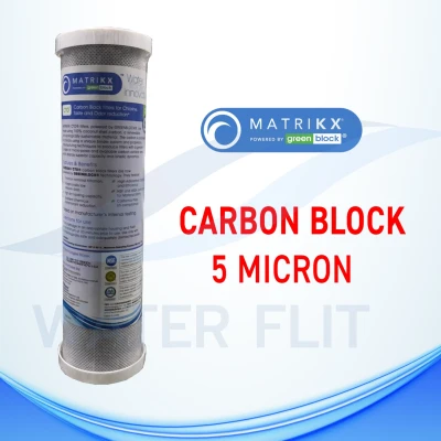ไส้กรองน้ำดื่ม (CTO) MATRIK X Carbon Block 5 ไมครอน ขนาด 10 นิ้ว