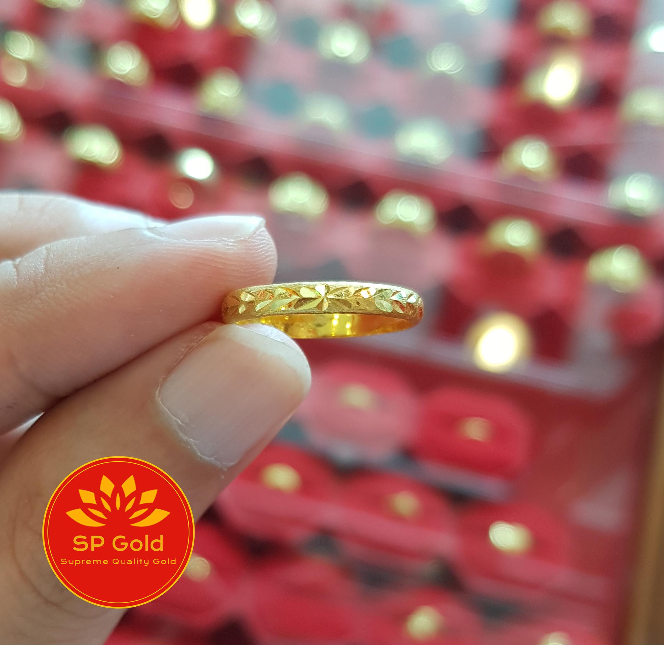 Sp Gold Rings SP Gold แหวน ทองแท้ 96.5 น้ำหนัก 1 กรัม (1.0 กรัม) มีหลายไซส์ให้เลือก ...