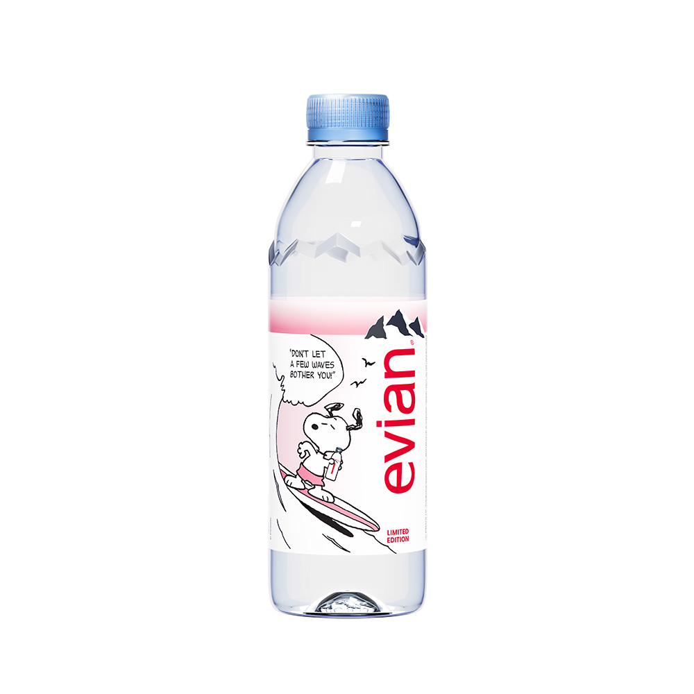 Evian Natural Mineral Water 500 ml. Pack 24 Bottles Limited edition x