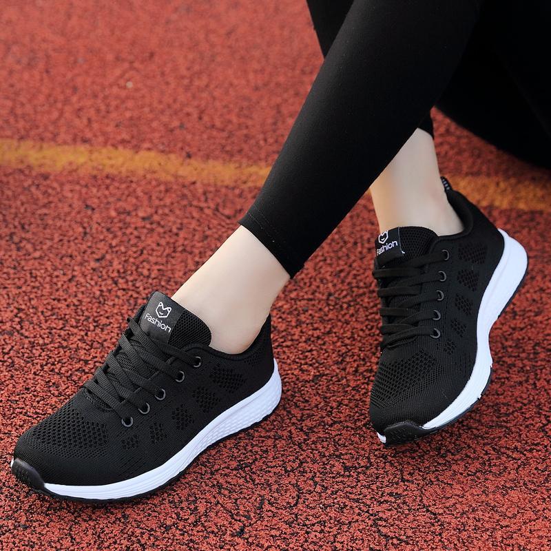 BAMINGHUILI ผู้หญิงแฟชั่นรองเท้าผ้าใบผู้หญิงระบายอากาศรองเท้าวิ่งผู้หญิงรองเท้าลำลองผู้หญิงรองเท้ากีฬากลางแจ้ง-intl