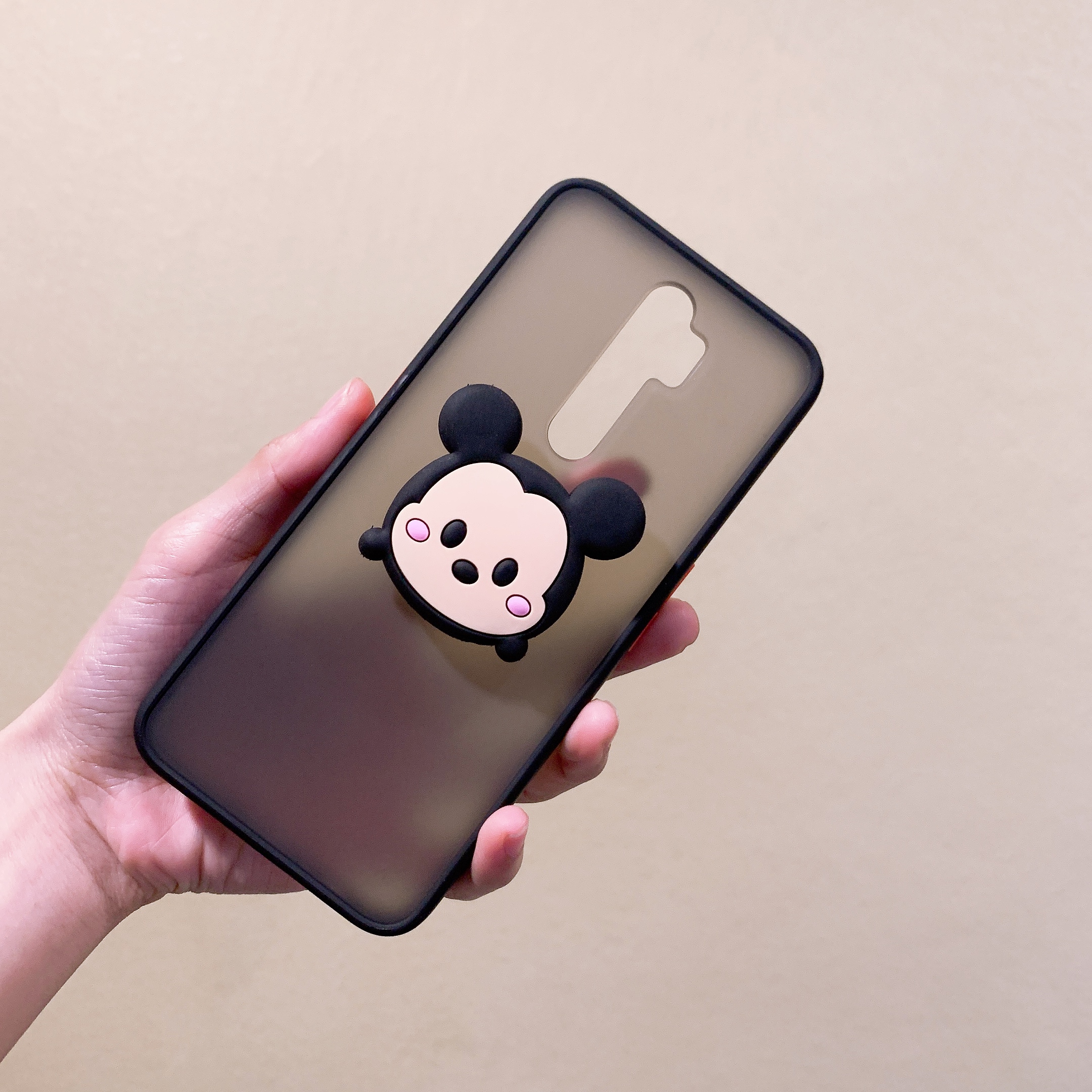 เคสหลังด้านขอบสี+ป๊อบอัพลายการ์ตูนสำหรับรุ่น oppo A31 A3s A7/A5s F9 F11pro Reno2 Reno2F Relme5
