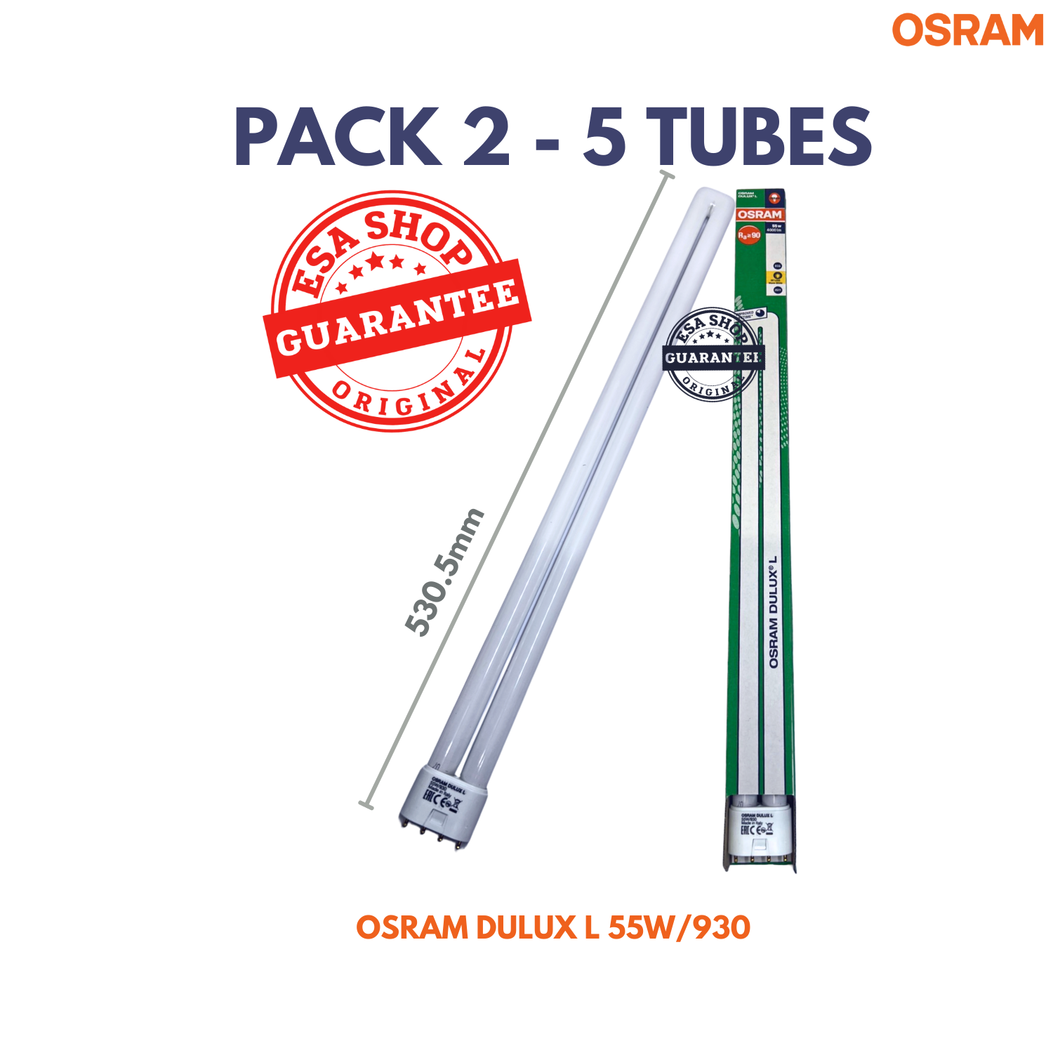 Osram Leuchtstofflampe 2G11 DULUX L 55W/930 4pin 
