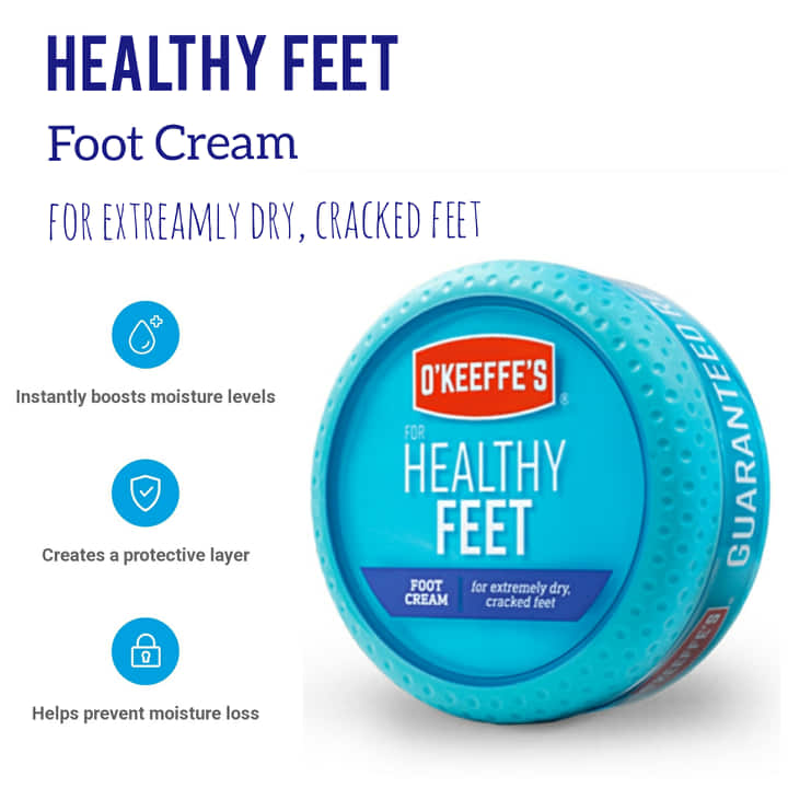ครีมบำรุงเท้า O'Keeffe's, For Healthy Feet, Foot Cream 3.4 oz. (96g) - jar