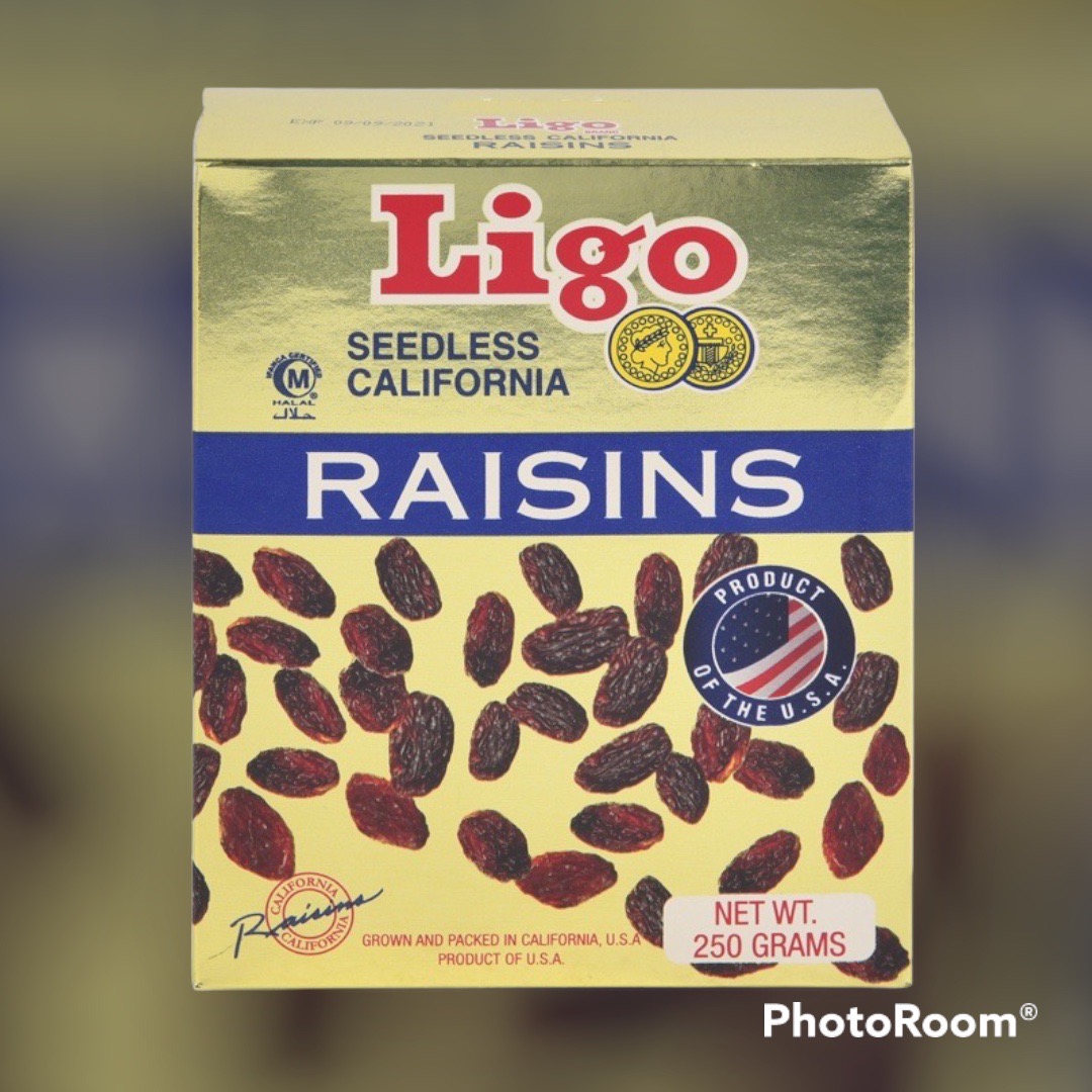 🍬Ligo RAISINS ลูกเกดดำ แคลิฟอร์เนีย ลิโก้ 250 กรัม Lazada.co.th