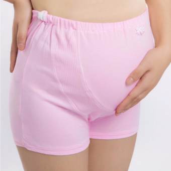 กางเกงในคนท้อง แบบปรับสายได้ ใส่ได้ตั้งแต่ตั้งครรภ์ถึง 9 เดือน - สีชมพู