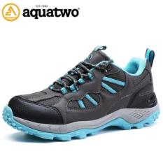 รองเท้าเดินป่า รองเท้าลุยป่า กันน้ำ รองเท้าผ้าใบผู้หญิง Aquatwo รุ่น 304 (สีฟ้า)