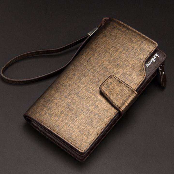 Baellerry กระเป๋าสตางค์ ผู้ชาย กระเป๋าเงิน กระเป๋าตัง บาง ทรงยาว Men Wallet Long...