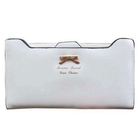 Trusty  กระเป๋าสตางค์ใบยาว แบบแยกชิ้น กระเป๋าโทรศัพท์ Woman Long Wallet 1383 - สีขาว