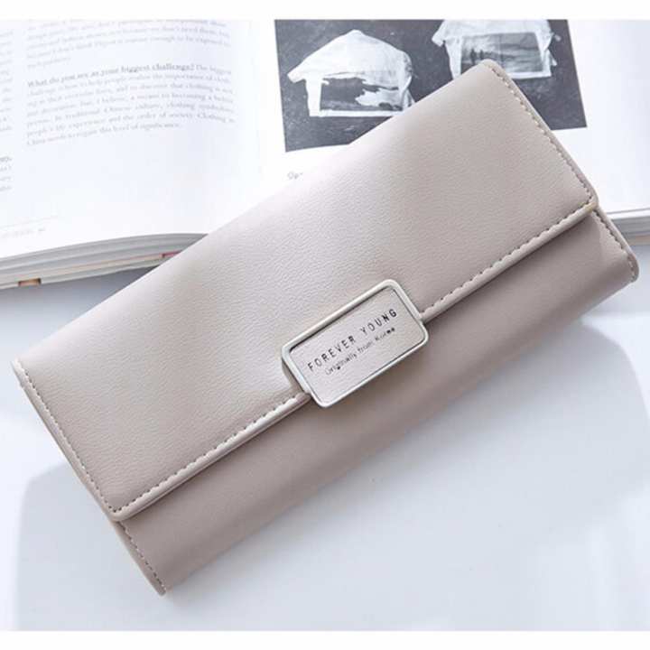 B'nana Beauty กระเป๋าสตางค์ใบยาว กระเป๋าเงินผู้หญิง กระเป๋าตังตามวันเกิด กระเป๋าสตางค์น่ารัก กระเป๋าตังสวยๆ รุ่น GC-09 (สีเทา)