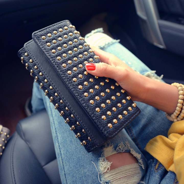 B'nana Beauty กระเป๋าสตางค์ใบยาว กระเป๋าเงินผู้หญิง กระเป๋าตังตามวันเกิด กระเป๋าสตางค์น่ารัก กระเป๋าตังสวยๆ รุ่น GC-01 (สีดำ)