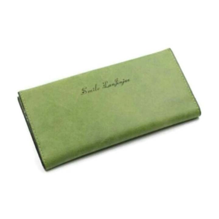 Bogesi กระเป๋าสตางค์ ใส่บัตรผู้หญิงใบยาว รุ่นB066-1 (สีเขียว)