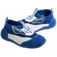 รองเท้า รองเท้าลุยน้ำ สำหรับเด็ก อุปกรณ์กีฬาทางน้ำ CRESSI CORAL JUNIOR SHOES WHITE/BLUE