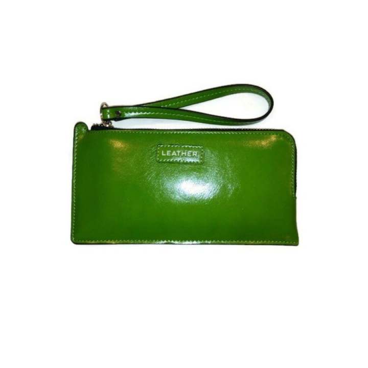 ESIPOSS กระเป๋าสตางค์ รุ่น leather-088-9 ( สีเขียว )