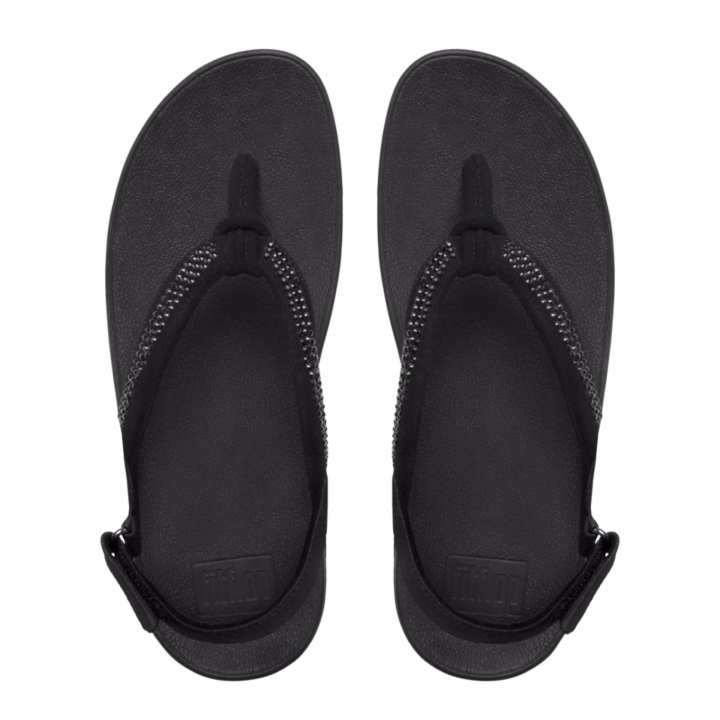 FITFLOP รองเท้าแตะหญิงรุ่น CRYSTAL SWIRL SANDAL สี BLACK