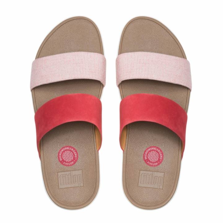 FITFLOP รองเท้าแตะหญิงรุ่น LOOSH SLIDE สี RED WEAVE