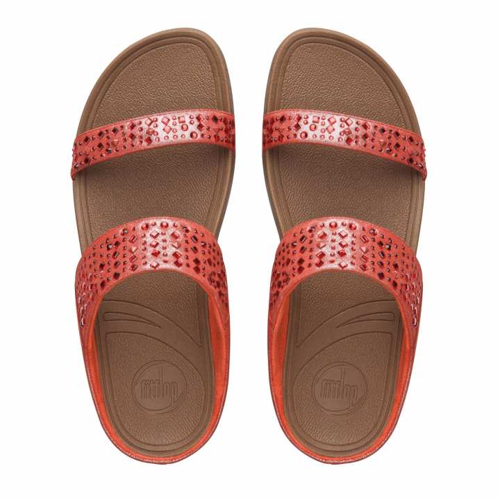 FITFLOP รองเท้าแตะผู้หญิง NOVY SLIDE สี210 FLAME