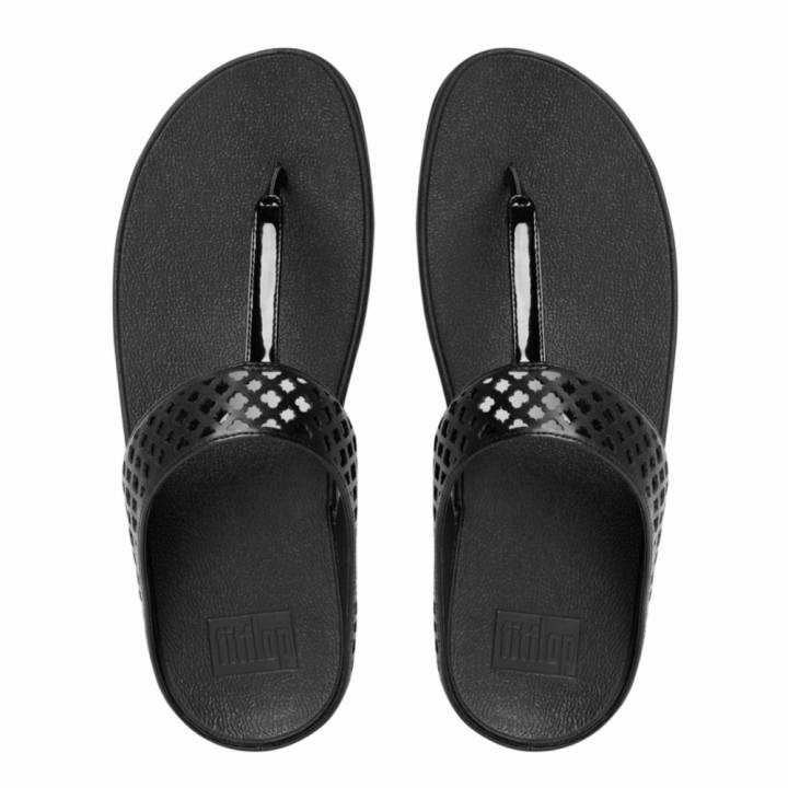 FITFLOP รองเท้าแตะรุ่น SAFI TOE-POST สี All Black