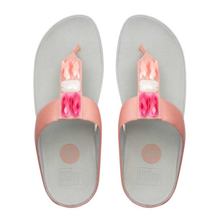 FITFLOP รองเท้าแตะหญิง SWEETIE TOE POST สี 341 ORANGE HUSH