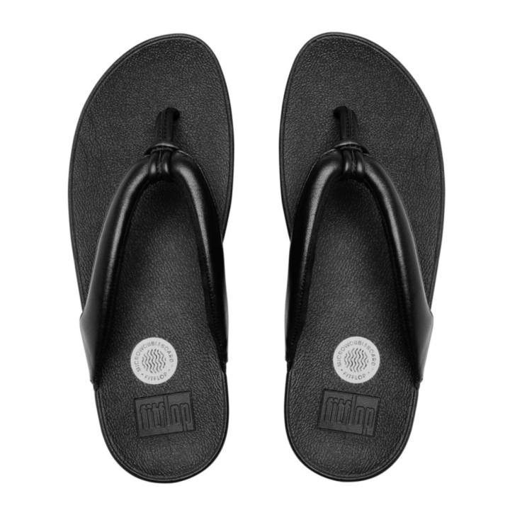 FITFLOP รองเท้าแตะหญิงรุ่น SWIRL สี ALL BLACK