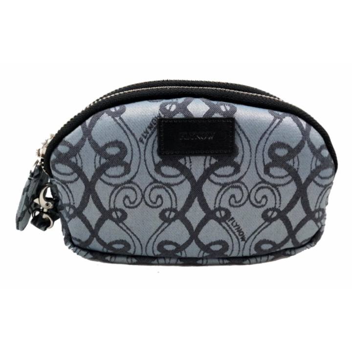 Flynow The leather กระเป๋าสตางค์ 12-01-00-52344-5 Col. Black/Blue