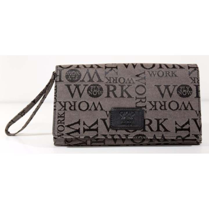Flynow Work กระเป๋าสตางค์ คลัทช์ รุ่น 12-08-00-50013-1 สี Black