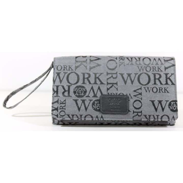 Flynow Work กระเป๋าสตางค์ คลัทช์ รุ่น 12-08-00-50013-5 สี Grey