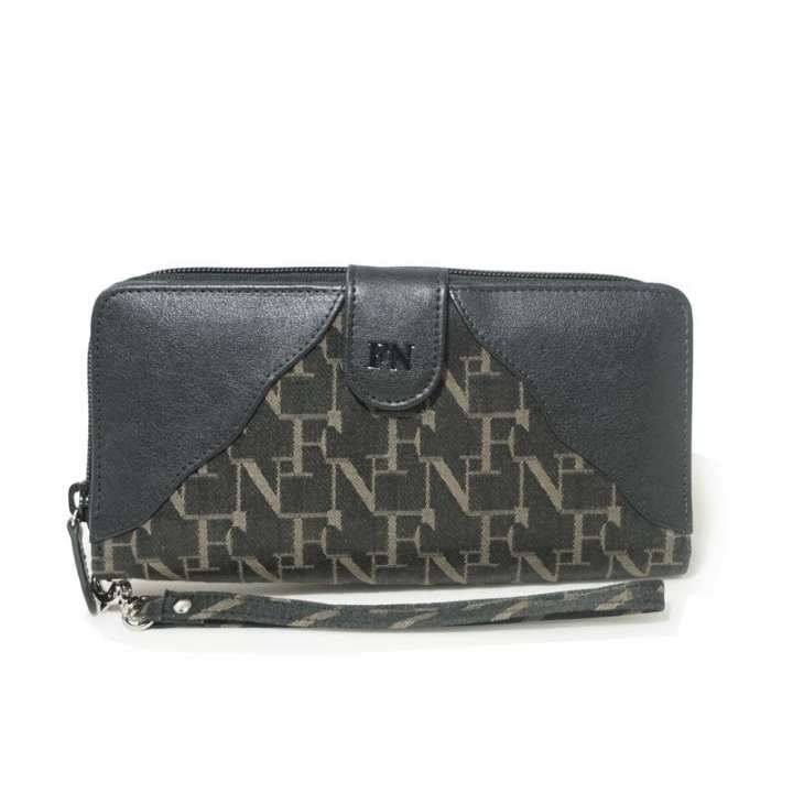 FN BAG กระเป๋าสตางค์ Wallet 1208-50007-007 Col.Black