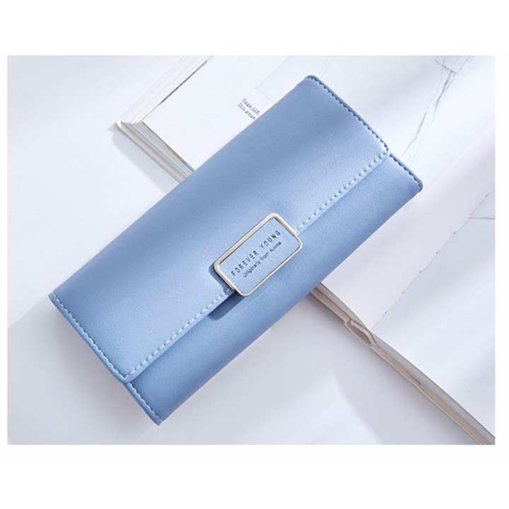 Forever young pastel กระเป๋าสตางค์ใบยาวสีพาสเทล 2Tone