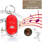 Gifts4u พวงกุญแจ ป้องกันลืม ป้องกันหาย Led เซ็นเซอร์ เสียงผิวปาก สีแดง ( Red whistle Key Smart Finder Lost Thing Locator Sound Sensor Control & Led Light )