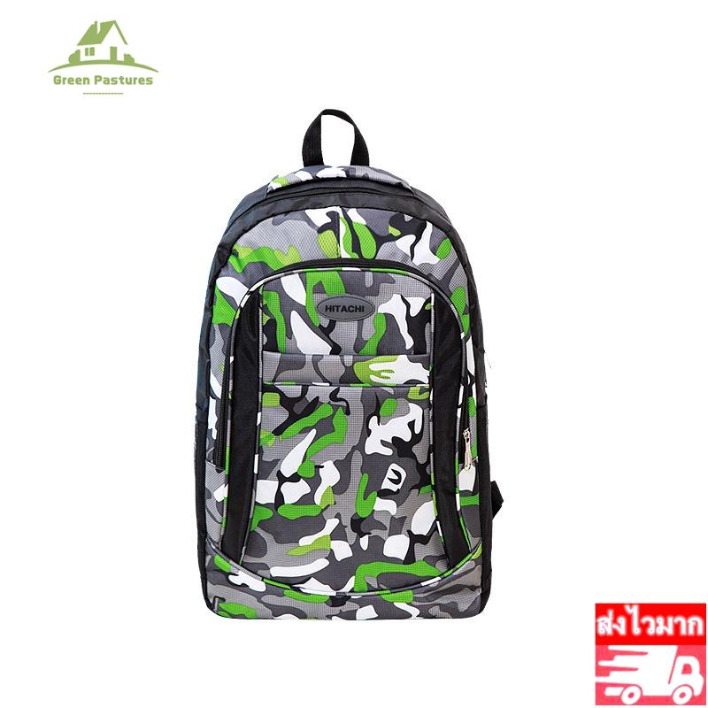 GP00078 Backpack กระเป๋าเป้สะพายหลังกันน้ำ กระเป๋าโน๊ตบุ๊ค กระเป๋าเป้เดินทาง(Black)