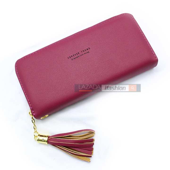 ifashion กระเป๋าสตางค์ใบยาว กระเป๋าเงินผู้หญิงทรงยาว