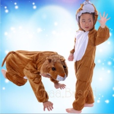 Kids Clothing ชุดแฟนซี ชุดแฟนซีเด็ก ชุดสิงโต ชุดเด็ก ชุดแฟนซีเด็ก ชุดสิงโต เสื้อผ้าเด็ก รุ่น ชุดสัตว์ Lion  (สีน้ำตาล)