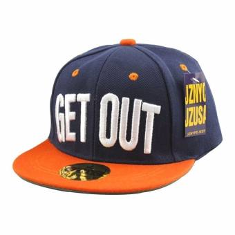 Kids Girls Boys Baseball Hat Street Dance Letter Get Out Snapback Hip-Hop Caps for