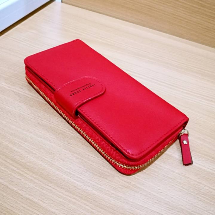 Korea Best Style กระเป๋าถือกระเป๋าสตางค์ใบยาว รุ่นBS002-1สีแดง