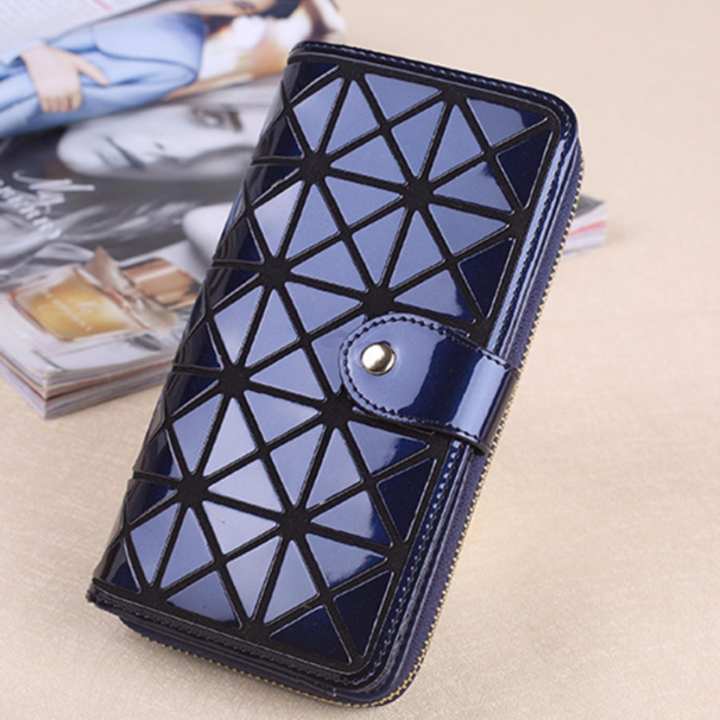 KOREA CL กระเป๋าถือกระเป๋าสตางค์ใบยาว รุ่นB005-9-9สีน้ำเงิน