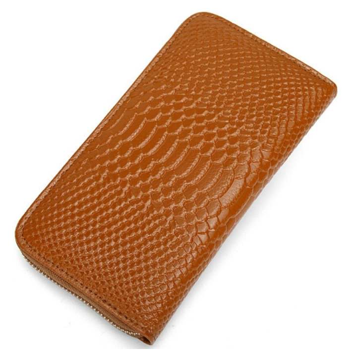 Korea กระเป๋าสตางค์หนังแท้ รุ่น WH1710 ( สี่น้ำตาล )